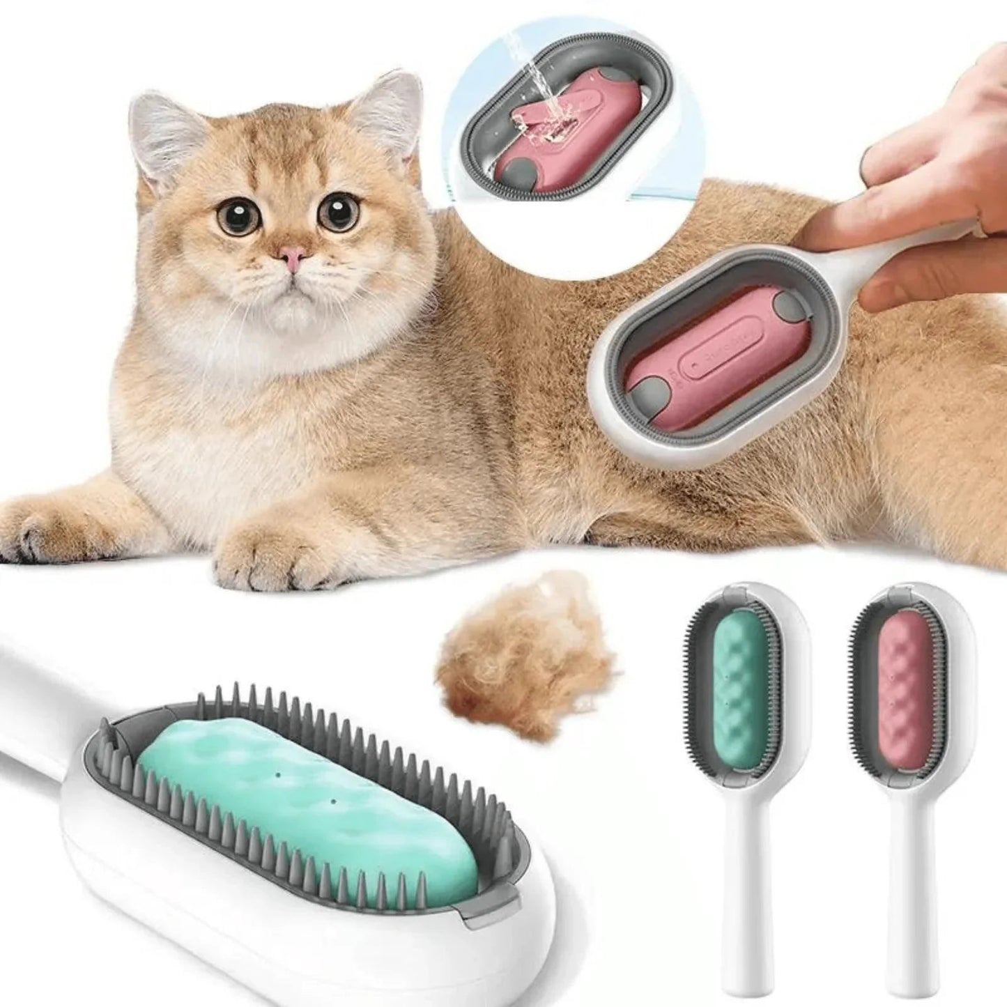 Brosse Multifonction avec Eau pour Animaux