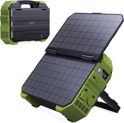 Portable Power Station with 30W Solar Panel