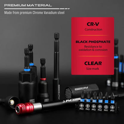 🧰 Set da 80 Pezzi di Bussole Magnetiche ad Impatto – Metriche & SAE 🔧